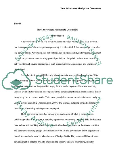 How Advertisers Manipulate Consumers