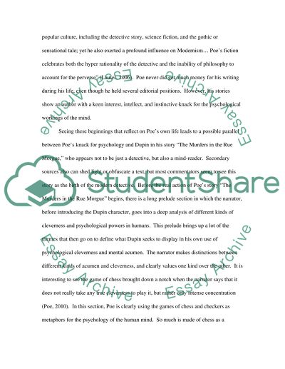 Edgar Allen Poe (The Black Cat, The Fall of the House of Usher, The Murders in the Rue Morgue)