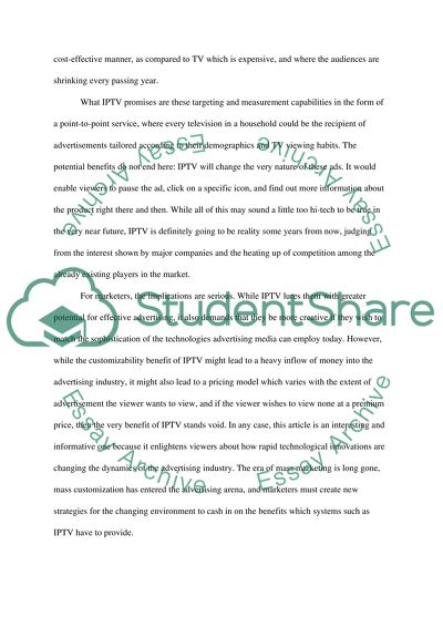 Critical analysis on any article from FORTUNE magazine