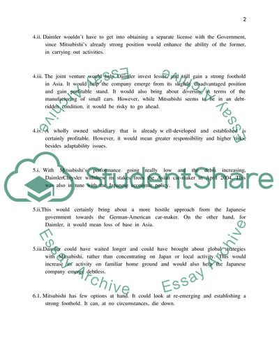 DaimlerChryisler Aspiration to Enter the Asian Market