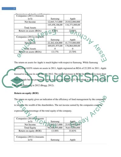 Comparison of Apple and Samsung