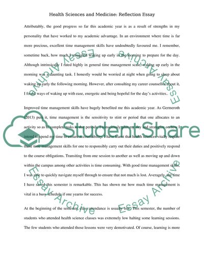 Health Sciences and Medicine