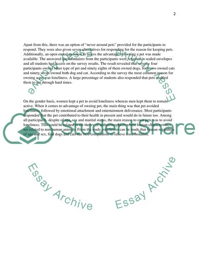 Reasons for Companion Animal Guardianship from Two Populations