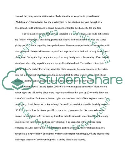 Human Rights Activist in Syria