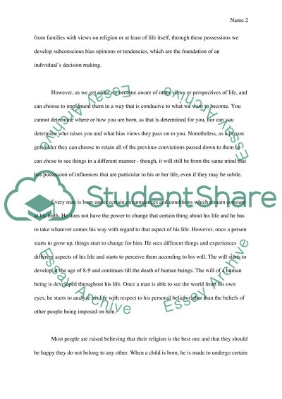 The People Who Have the Power to Exercise Free Will