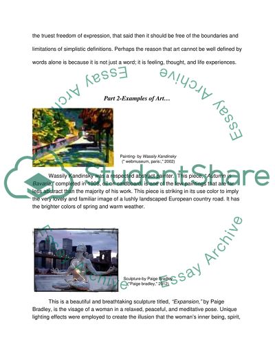 Art Apprecition IP Week One