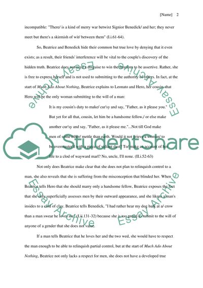 much ado about nothing grade 9 essay