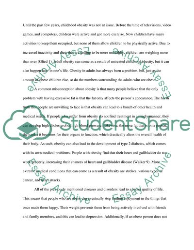 Obesity as a Health Problem