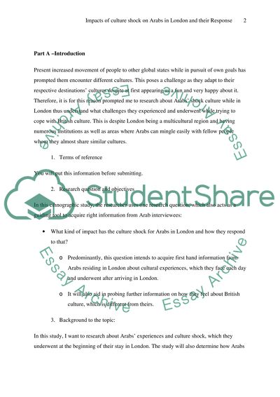 Arabs Experiences and Culture Shock in London