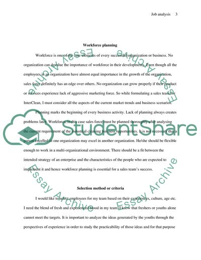 Job analysis and Selection