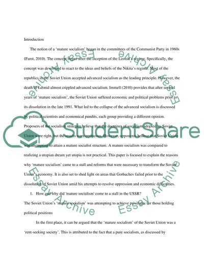 Collapse of socialism in the USSR: Where did Gorbachev go wrong