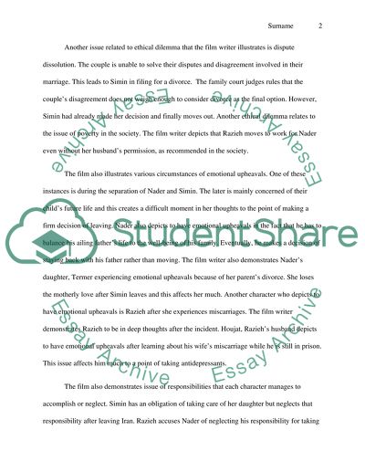 Discuss the film A SEPARATION