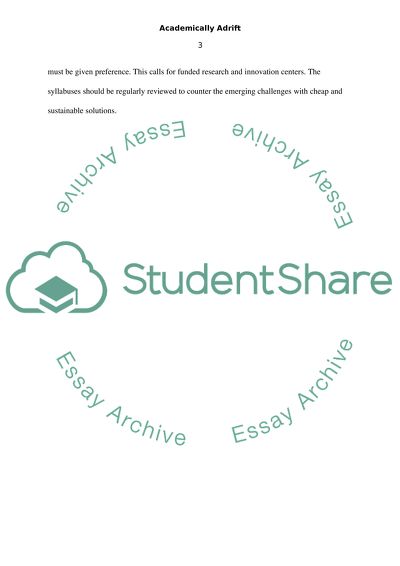 Critical Thinking - Academically Adrift