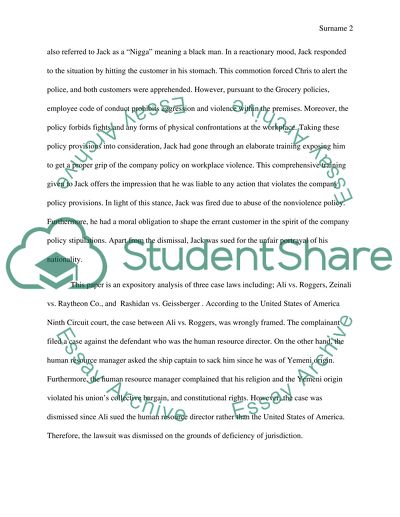 Labor and Employment Law