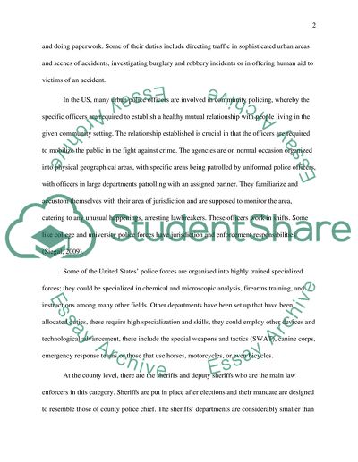 The Comparison of The United States and Africas Police Forces