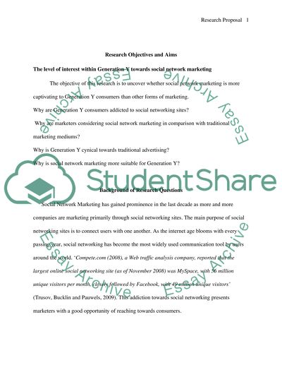 The Level of Interest within Generation Y towards Social network Marketing