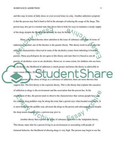 Issue of Substance Addiction