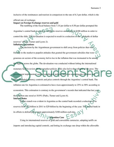 Argentina FX assignment