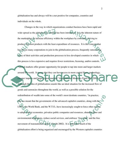 Politics and Globalization