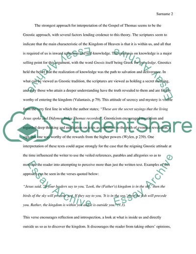 The Gospel of Thomas