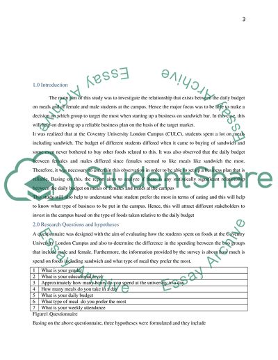 Relationship between the Daily Budget on Meals and of Female and Male Students at the Campus