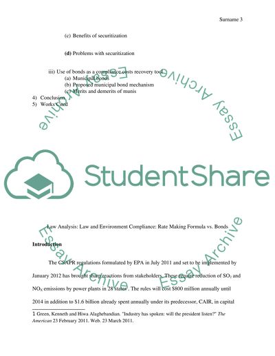 Rate Making Formula vs. Bonds