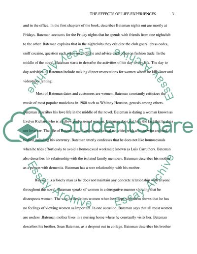 American Psycho Written by Bret Easton Ellis