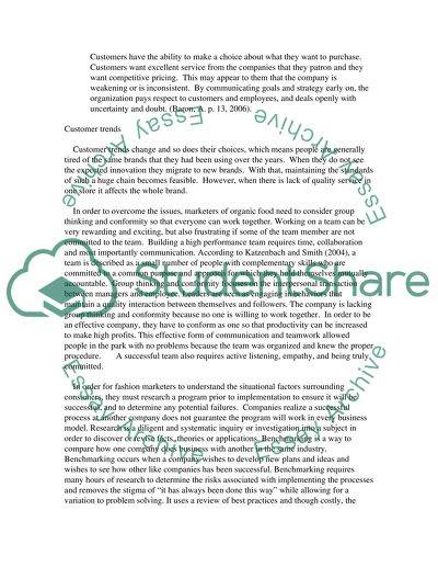 Fashion and Consumers