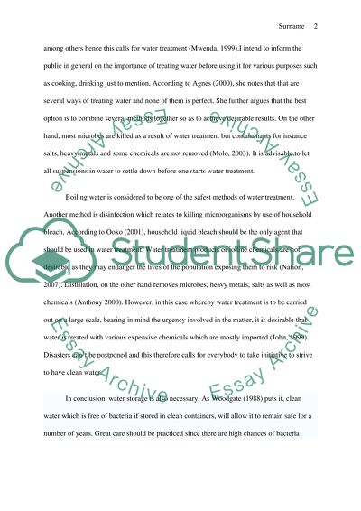 Disaster Management in Water Science