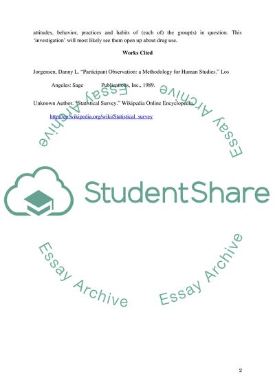 A Methodology for Human Studies