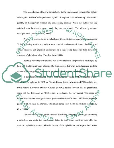 Are hybrid cars better for the environment