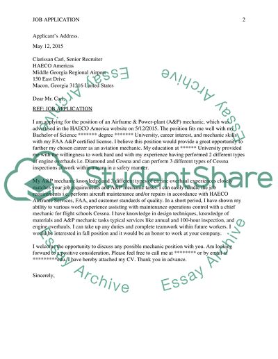 An Airframe & Power-Plant Mechanic