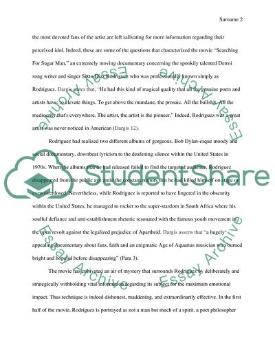 Searching for Sugar Man Movie