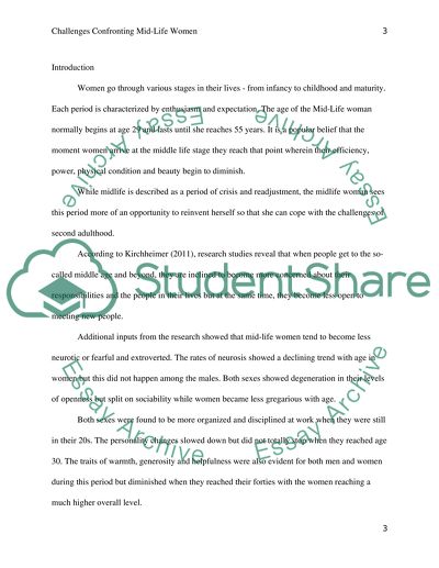 Challenges Confronting Mid-Life Women