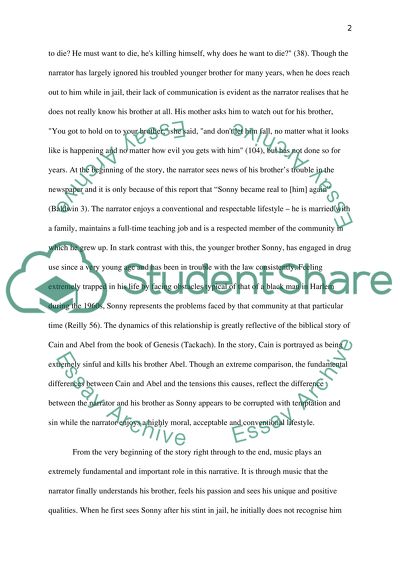 Music and Bible in James Baldwins Sonnys Blues