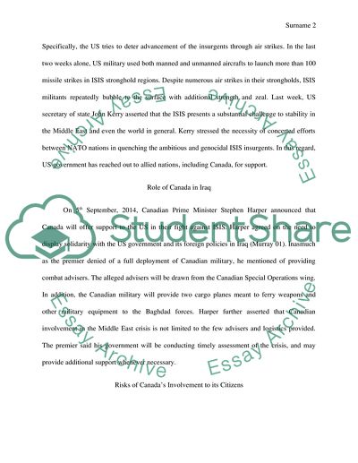 Canadas fight against ISIS