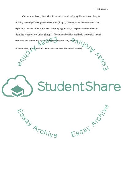 The Effect of Social Network Sites on Adolescents