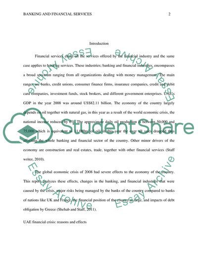 Banking and Financial Services in the UAE