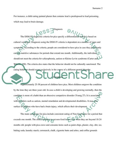 Pica, Eating Objects that do not Have Any Nutritional Value