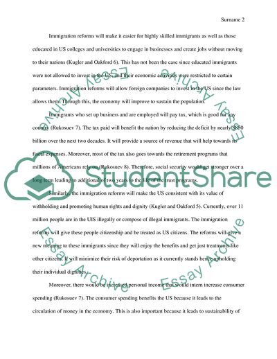 Importance and Effects of the US Immigration Reforms