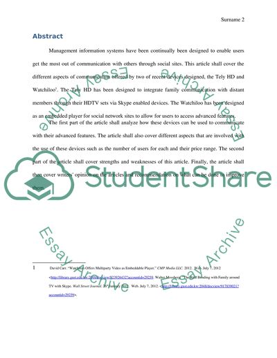 Management Information System