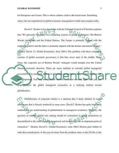 International business and globalization