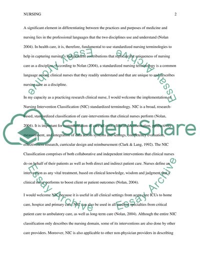 Adoption of standardized terminologies