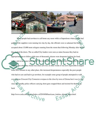 Heroism during Hurricane Katrina