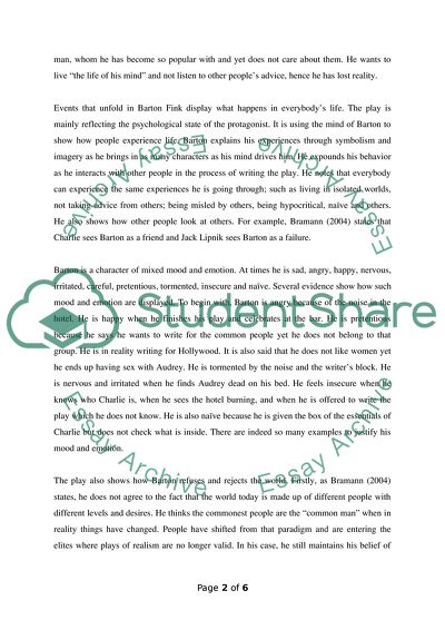 The Barton Fink Problem