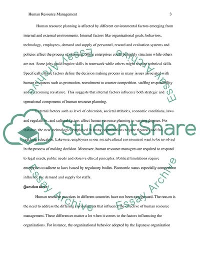 Human Resource Management