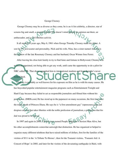 George Clooney Personality Development