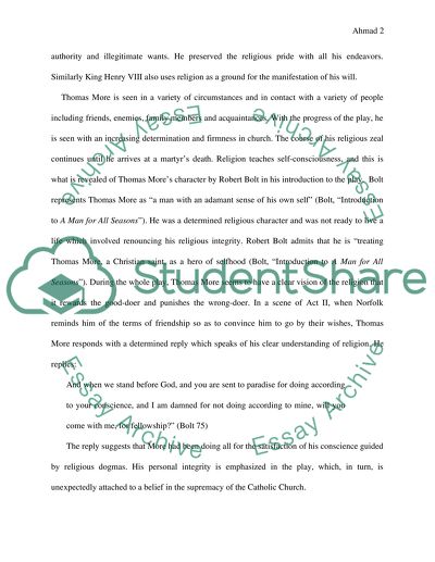 Religion and A Man for All Seasons