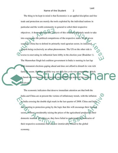 Trade Impasse at WTO