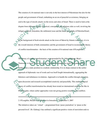 Israeli Government: the Creation of a Binational State